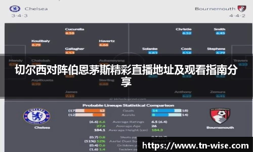 切尔西对阵伯恩茅斯精彩直播地址及观看指南分享